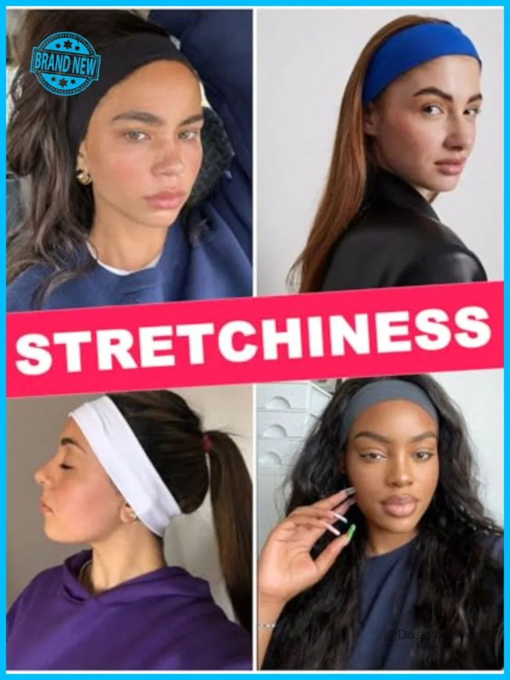 Non-Slip Stretchy Sports Headbands for Women Workout Yoga Running